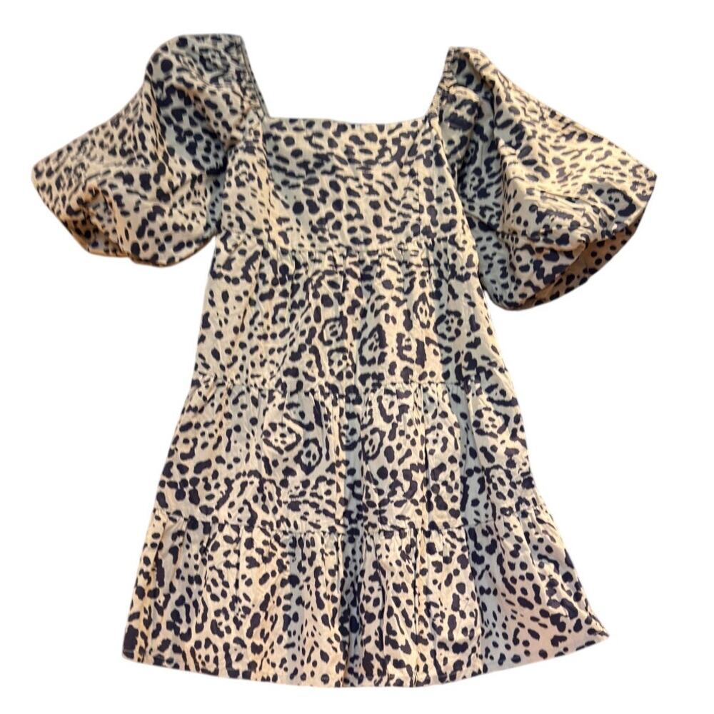 NWT Faithfull the Brand Eryn Mini Dress in Shamari Animal Print Size Small - Picture 3 of 10
